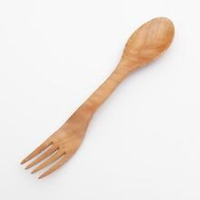 Load image into Gallery viewer, Neem Wood Lunch Cutlery (spoon &amp; fork)