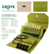 Load image into Gallery viewer, LYKKE KNITTING NEEDLE SET 5&quot;- GROVE