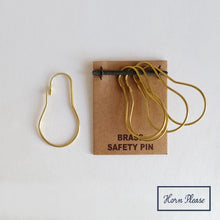 Load image into Gallery viewer, Handmade Brass Brass Brass Tipi Safety Pin