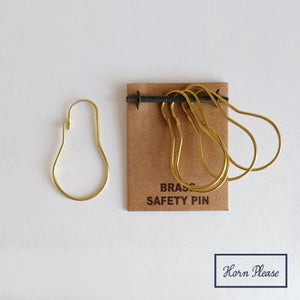 Handmade Brass Brass Brass Tipi Safety Pin