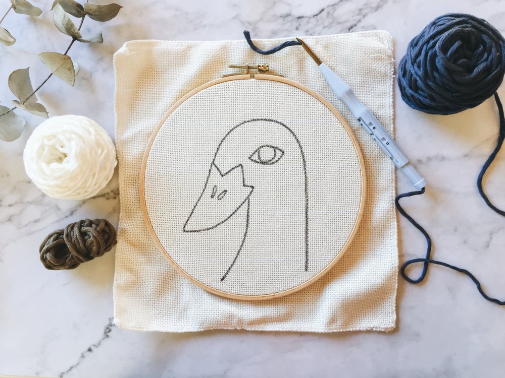 Punch needle start kit - Goose