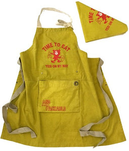 Children's Bear Apron With Headscarf