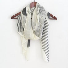 Load image into Gallery viewer, Stripe Dot Thin Stole - Large