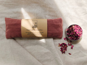 Refillable Handmade Herbs Eye Pillow - Soothe stress and balance
