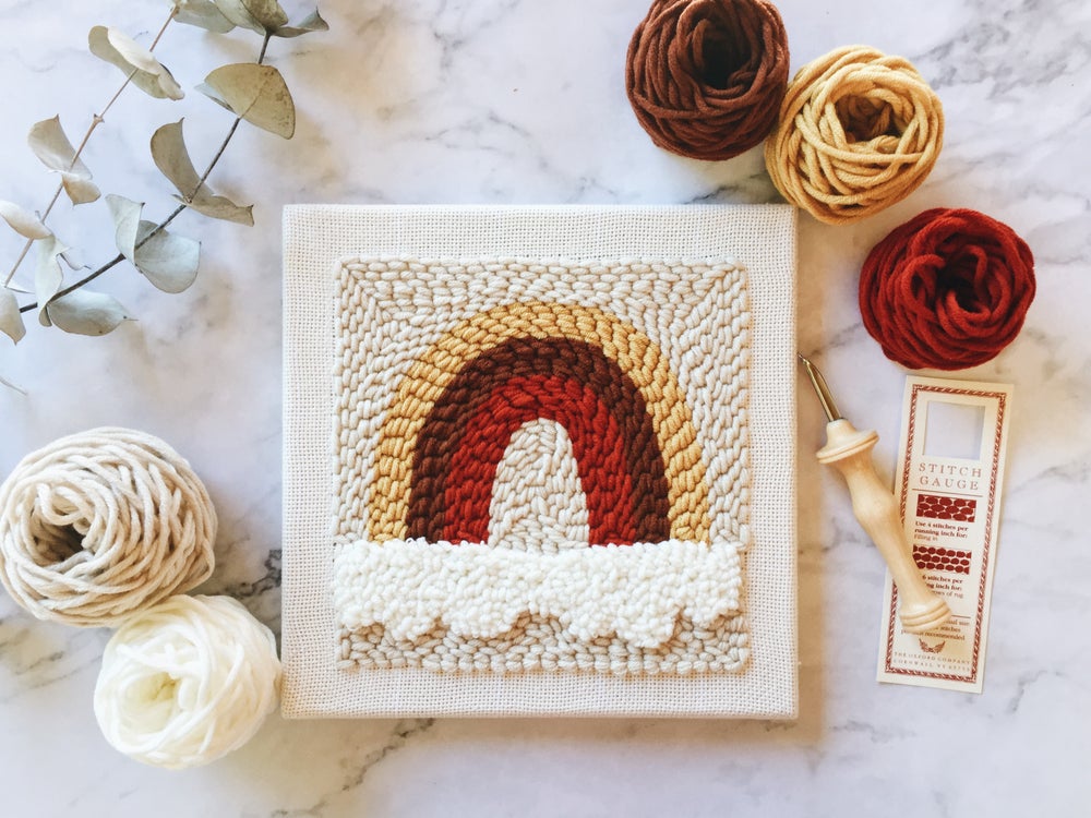 Oxford punch needle start kit - rainbow