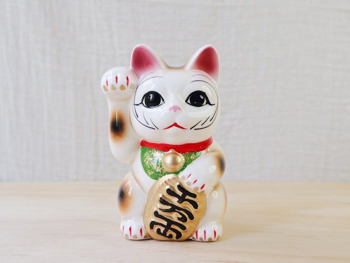 Japanese Ceramic Beckoning Cat (Right Hand)
