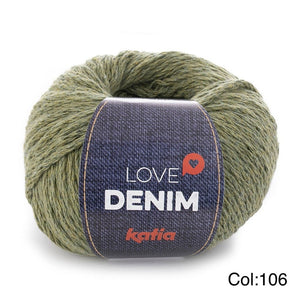 Katia Hand Knitting Yarn - LOVE DENIM 100g