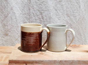 Shigaraki Ware Ceramic Mug Edge Line