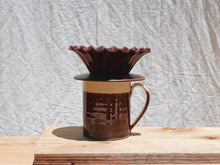 Load image into Gallery viewer, Mino Ware Ceramic Coffee Dripper With Wooden Holder Set