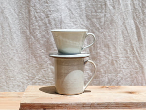 Shigaraki Ware Ceramic Mug Edge Line